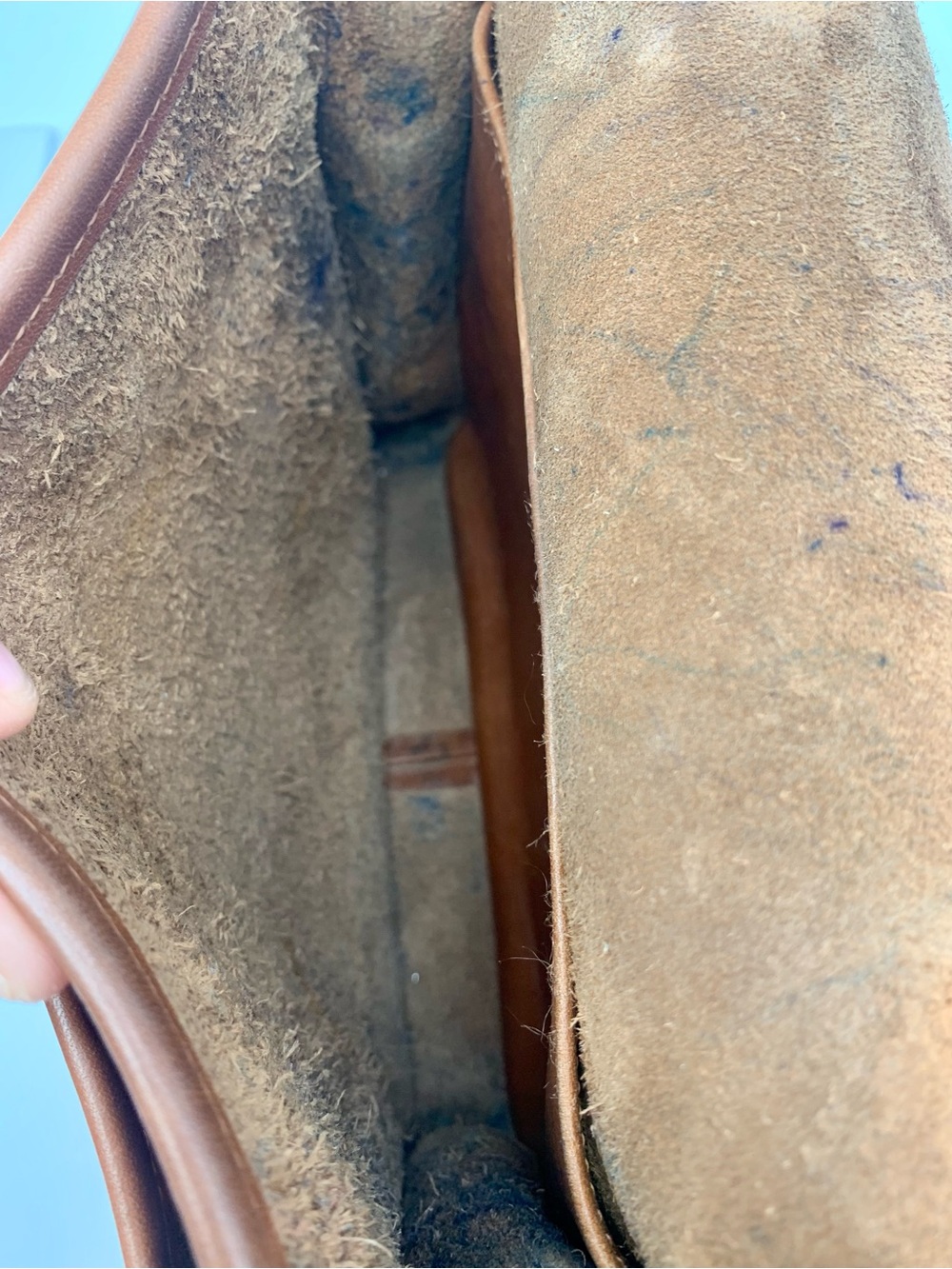 Coach Vintage Station Bag 5130 British Tan USA Leather Crossbody 1995 - Picture 13 of 16